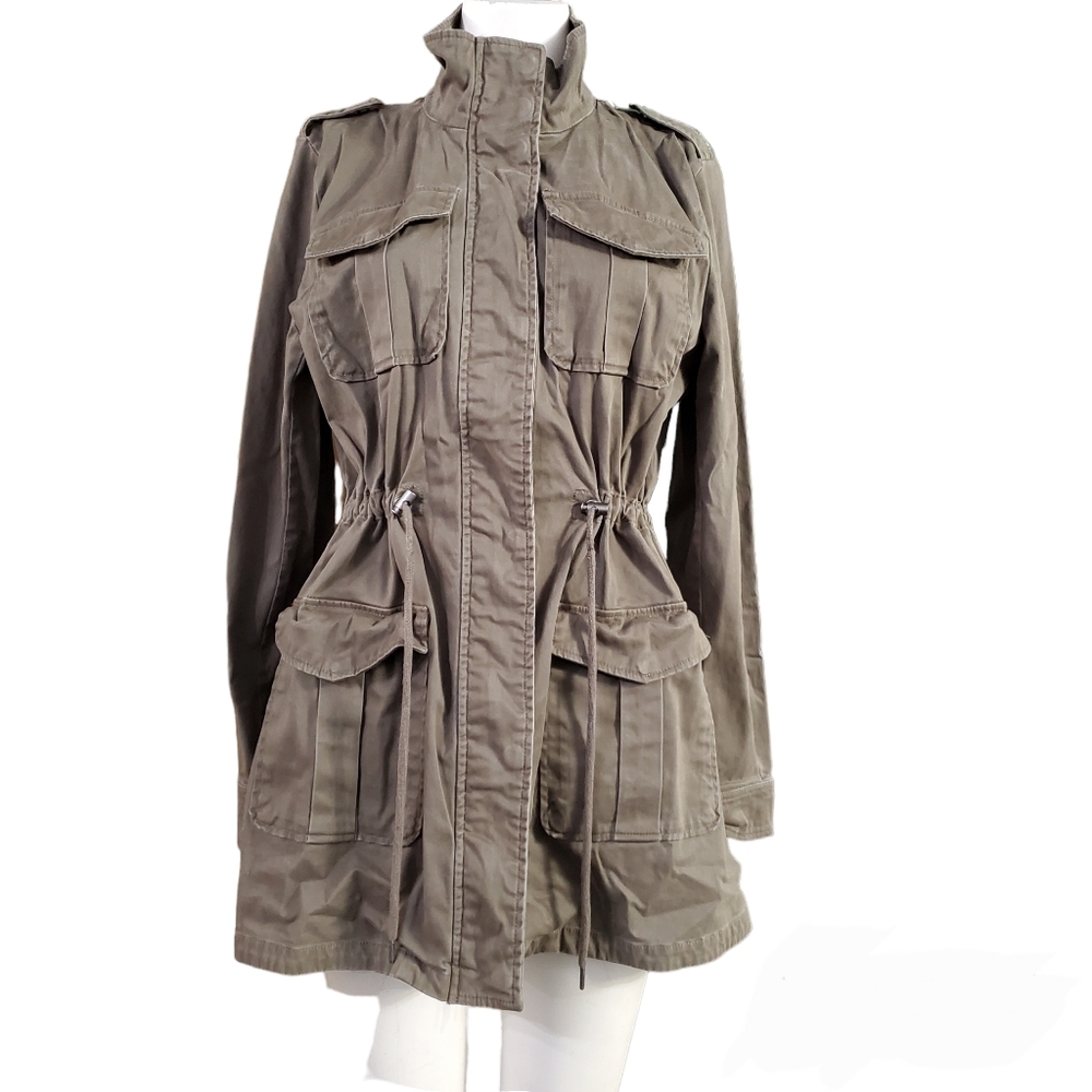 Bagatelle Collection Olive Green Utility Anorak Jacket Size Medium